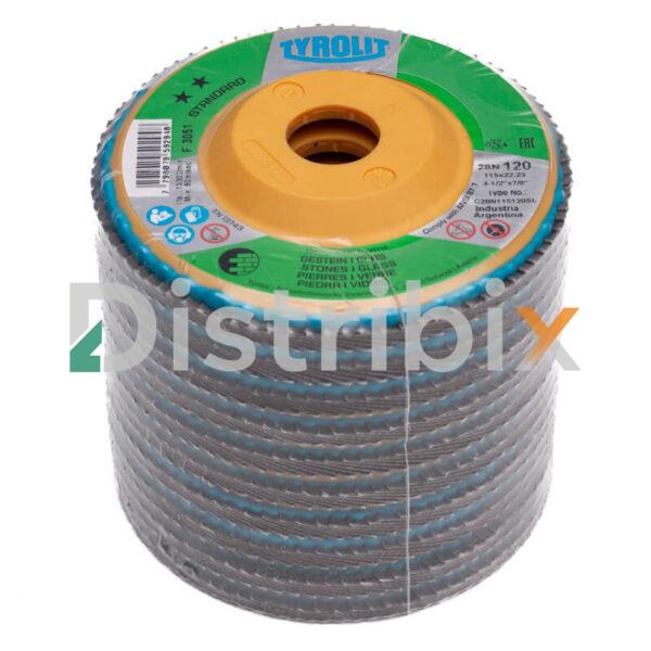 Disco Flap Tyrolit Grano 120 en pack de 10 unidades