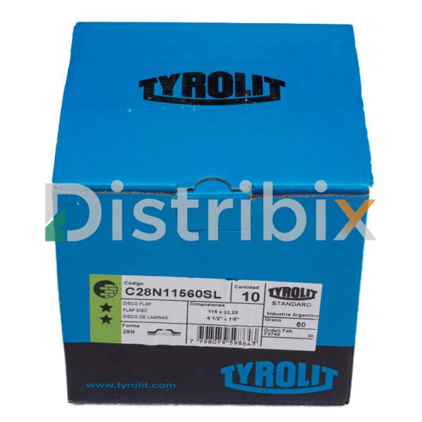 Disco Flap Tyrolit 115mm Grano 60 - Imagen 4
