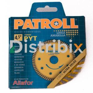 Disco diamantado turbo PYT Patroll 4,5"