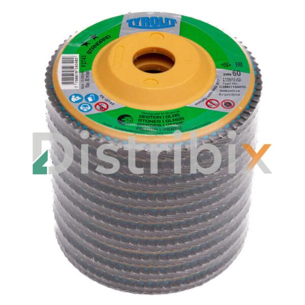 Disco Flap Tyrolit Grano 60 en pack de 10 unidades