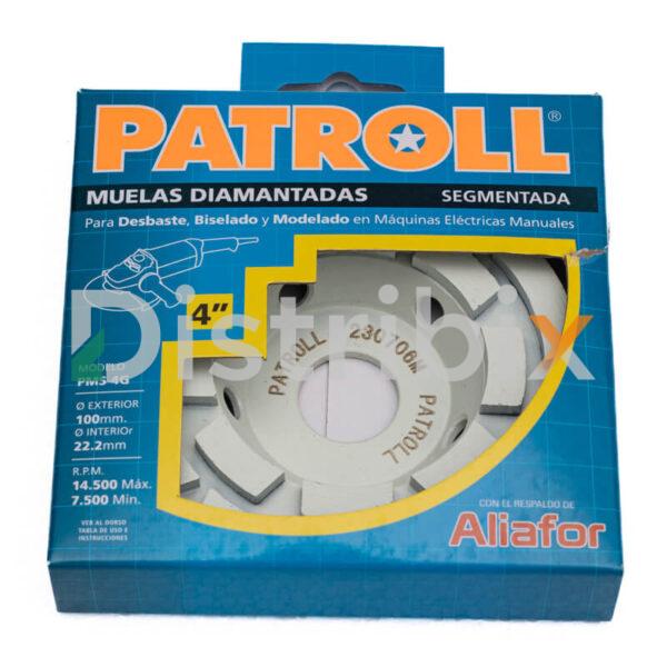 Muela diamantada segmentada Patroll 4"