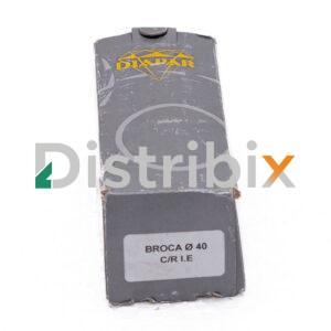 Caja de la Broca Diamantada DIAPAR 40 mm indicando el diámetro