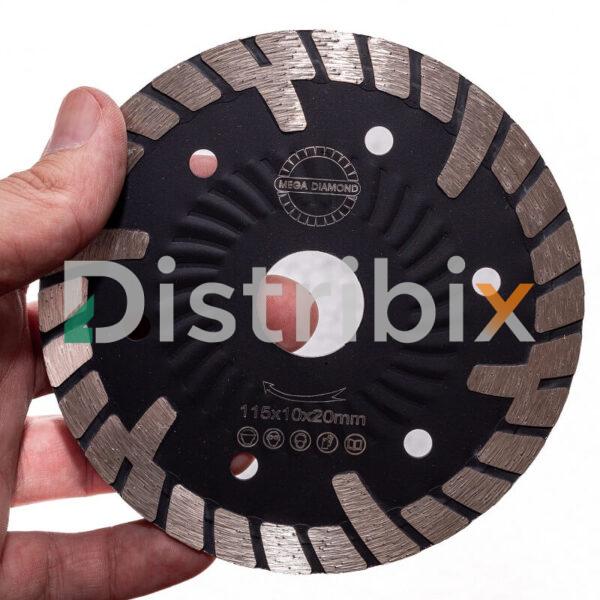 Disco Corte Diamantado MEGA DIAMOND 115 mm en Mano