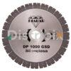 Disco DP 1000 GSD 7x1 Diamantado Silencioso DIAPAR 350 mm visto de frente.