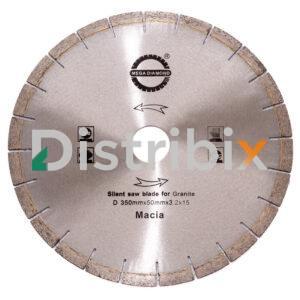 Vista frontal del Disco Silencioso Diamantado MEGADIAMOND 350 mm.