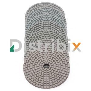 Vista trasera del Pad Diamantado Húmedo 7 Pasos con superficie diamantada.