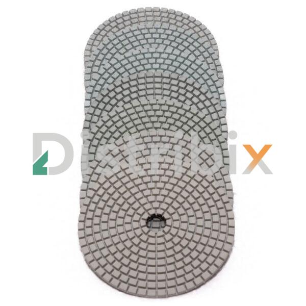 Vista trasera del Pad Diamantado Húmedo 7 Pasos con superficie diamantada.